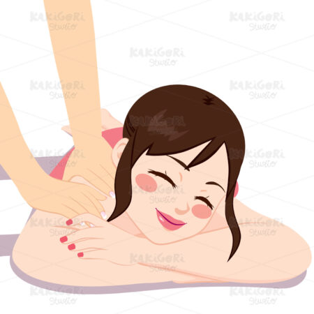 Woman Wellness Spa Clipart Vector Illustration 02914