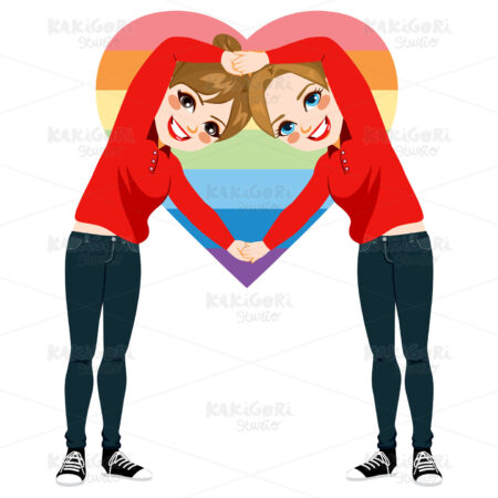 Women Heart Arms Symbol Clipart Vector Illustration 02524