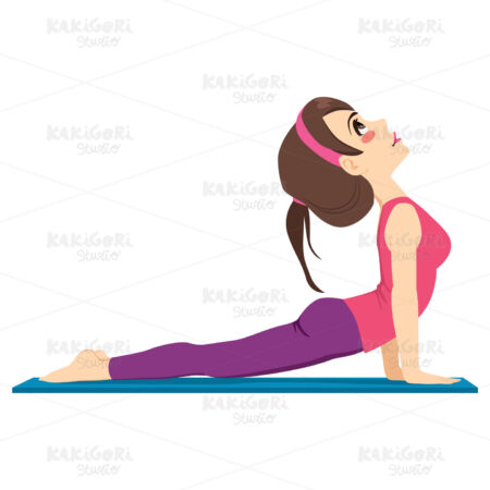 Yoga Exercise Clipart Vector Illustration 03880