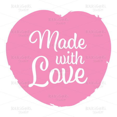 Made With Love Graphic Design Clipart Vector Illustration 05307