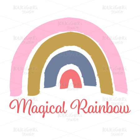 Trendy Rainbow With Text Clipart Vector Illustration 05313